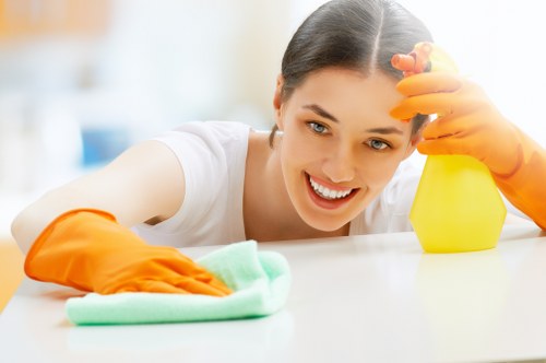 Cleaning checklist and well-maintained workspace representing Shoreditch commercial cleaning