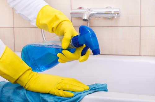 After builders cleaning for a Shoreditch commercial fit-out
